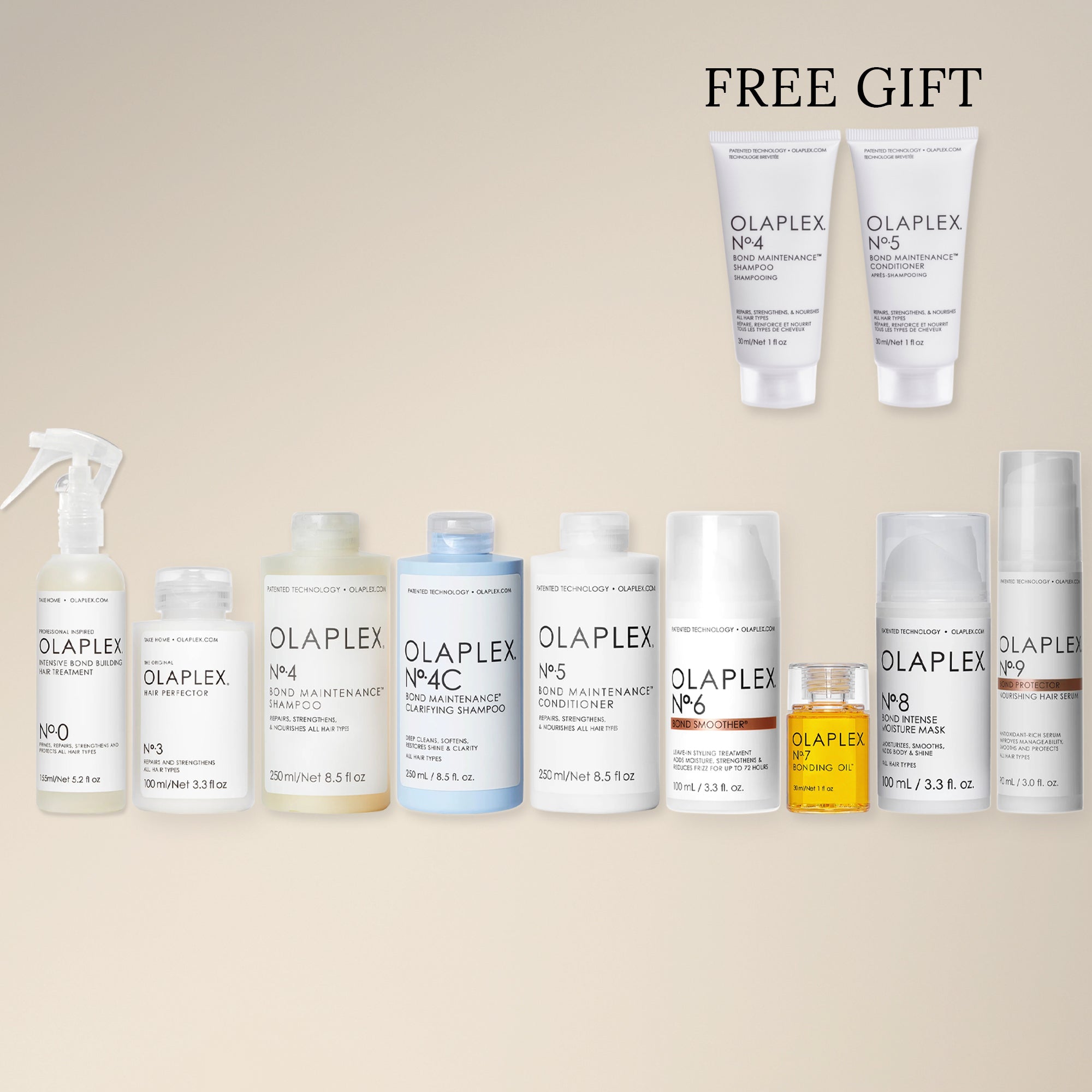 Olaplex No.0,3,4,4C,5,6,7,8,9 Bonus Bundle Set