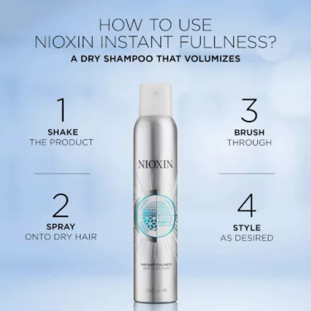 Nioxin Instant Fullness Dry Cleanser How to Use