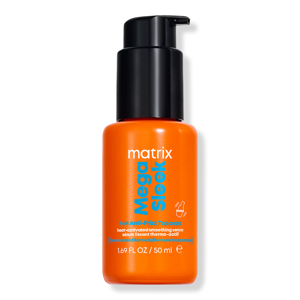 Matrix Mega Sleek 96H Anti-Frizz Topcoat Smoothing Hair Serum 1.69 oz bottle