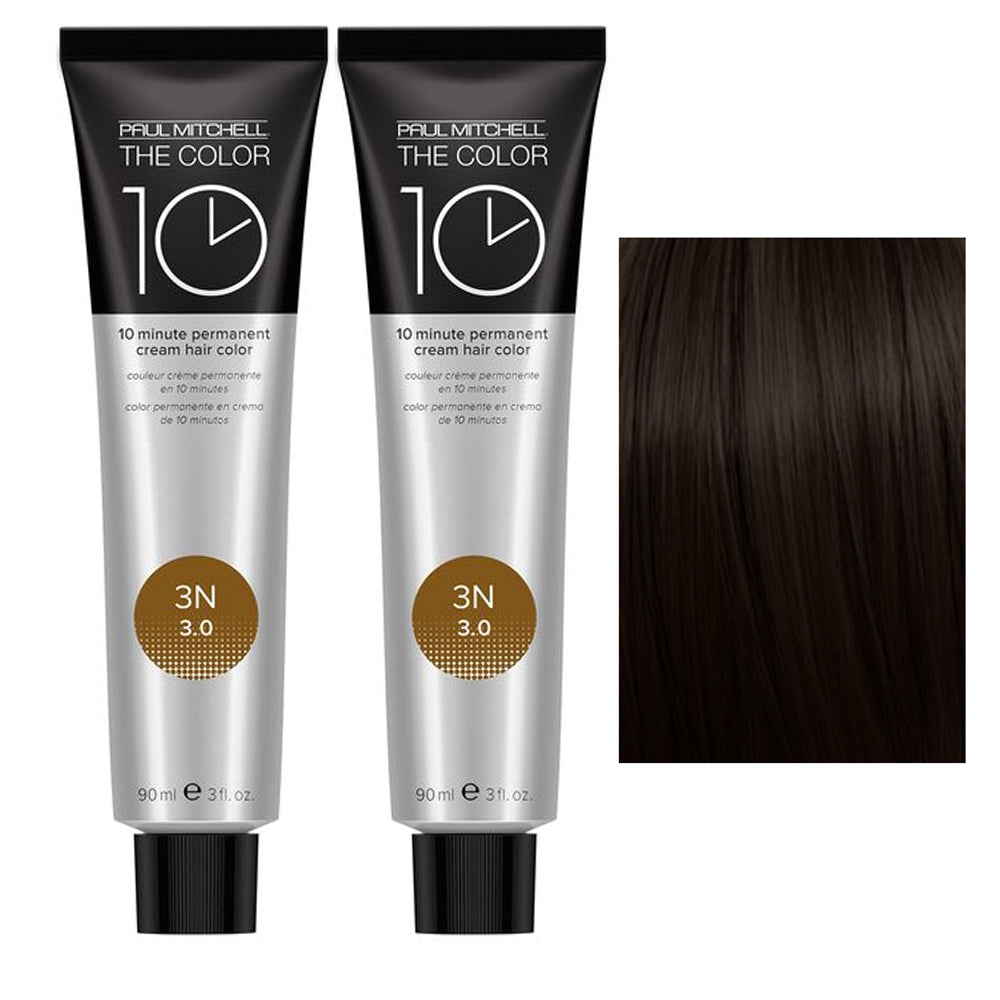 The Color 10 minutes Permanent Cream Hair Color natural tone duo set 3n