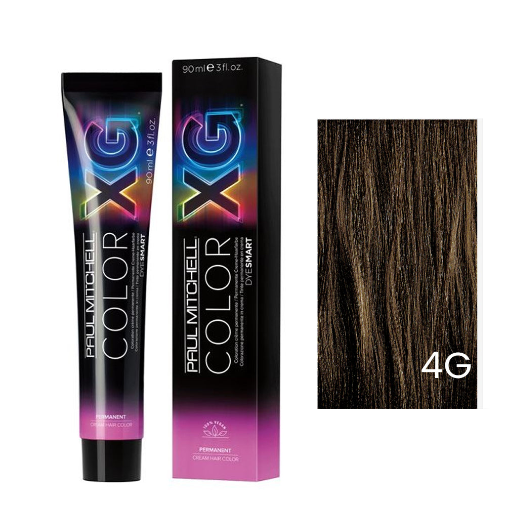 Paul Mitchell The Color XG Professional Permanent Cream Hair Color Gold Level 3oz / 90ml 4G Light Gold Blonde