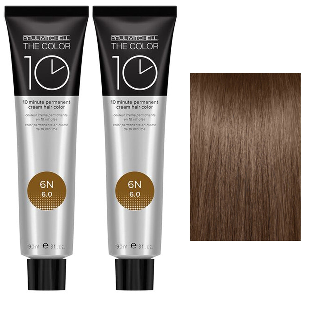 The Color 10 minutes Permanent Cream Hair Color natural tone duo set 6n