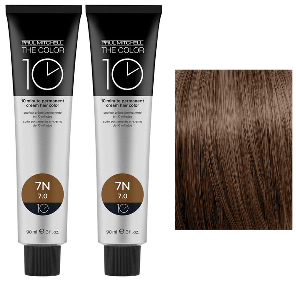 The Color 10 minutes Permanent Cream Hair Color natural tone duo set 7n