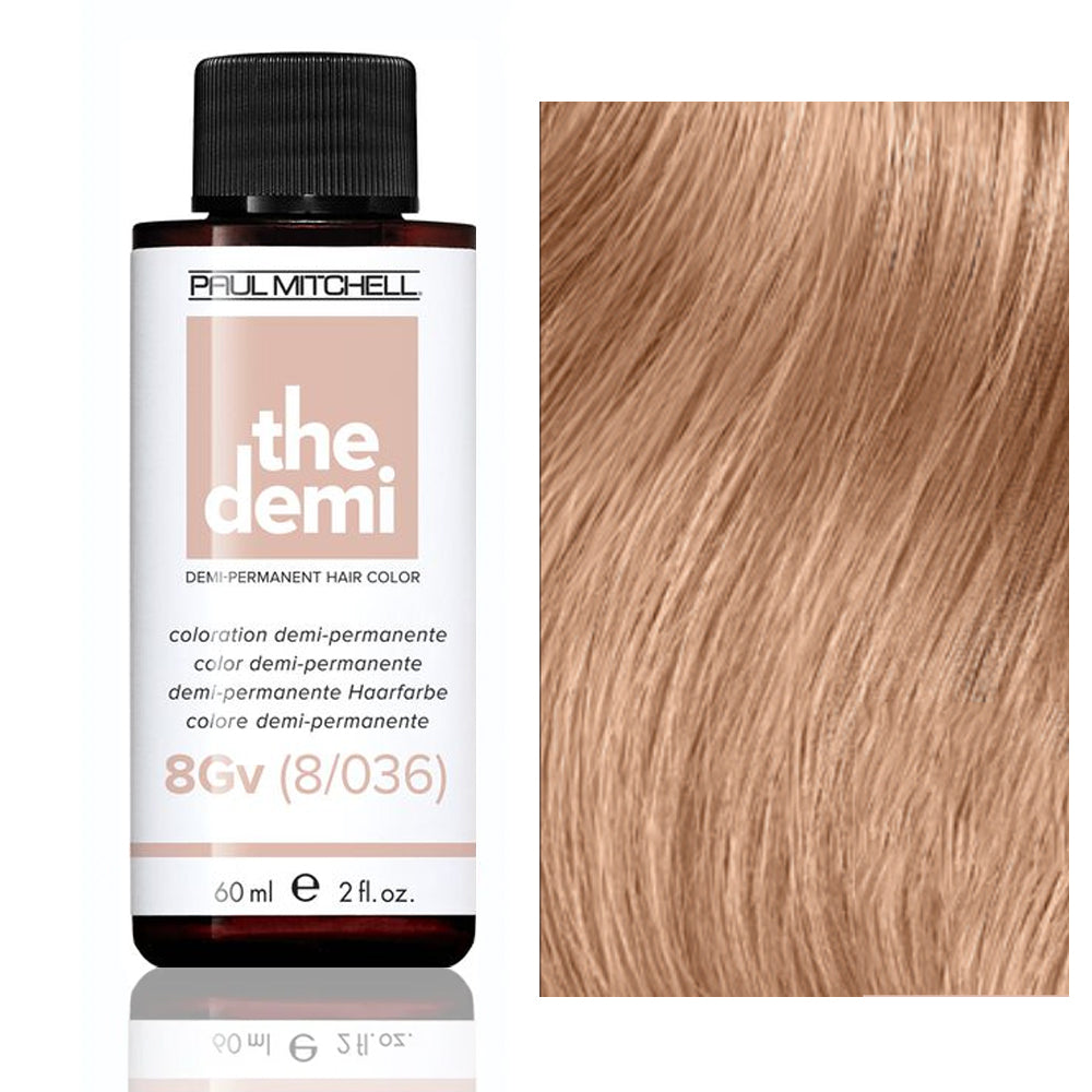 Paul Mitchell The Demi Gold Violet Tone Semi-Permanent Hair Color 2oz 8GV