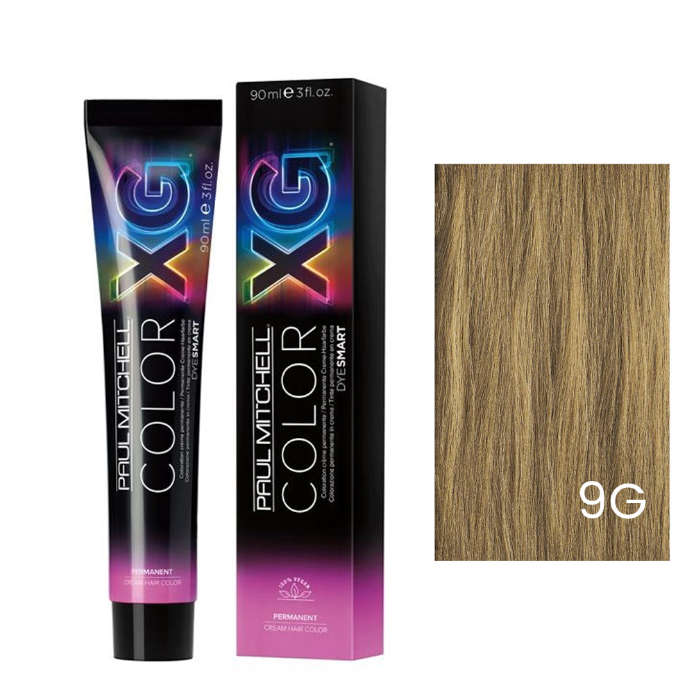 Paul Mitchell The Color XG Professional Permanent Cream Hair Color Gold Level 3oz / 90ml 9G Light Gold Blonde