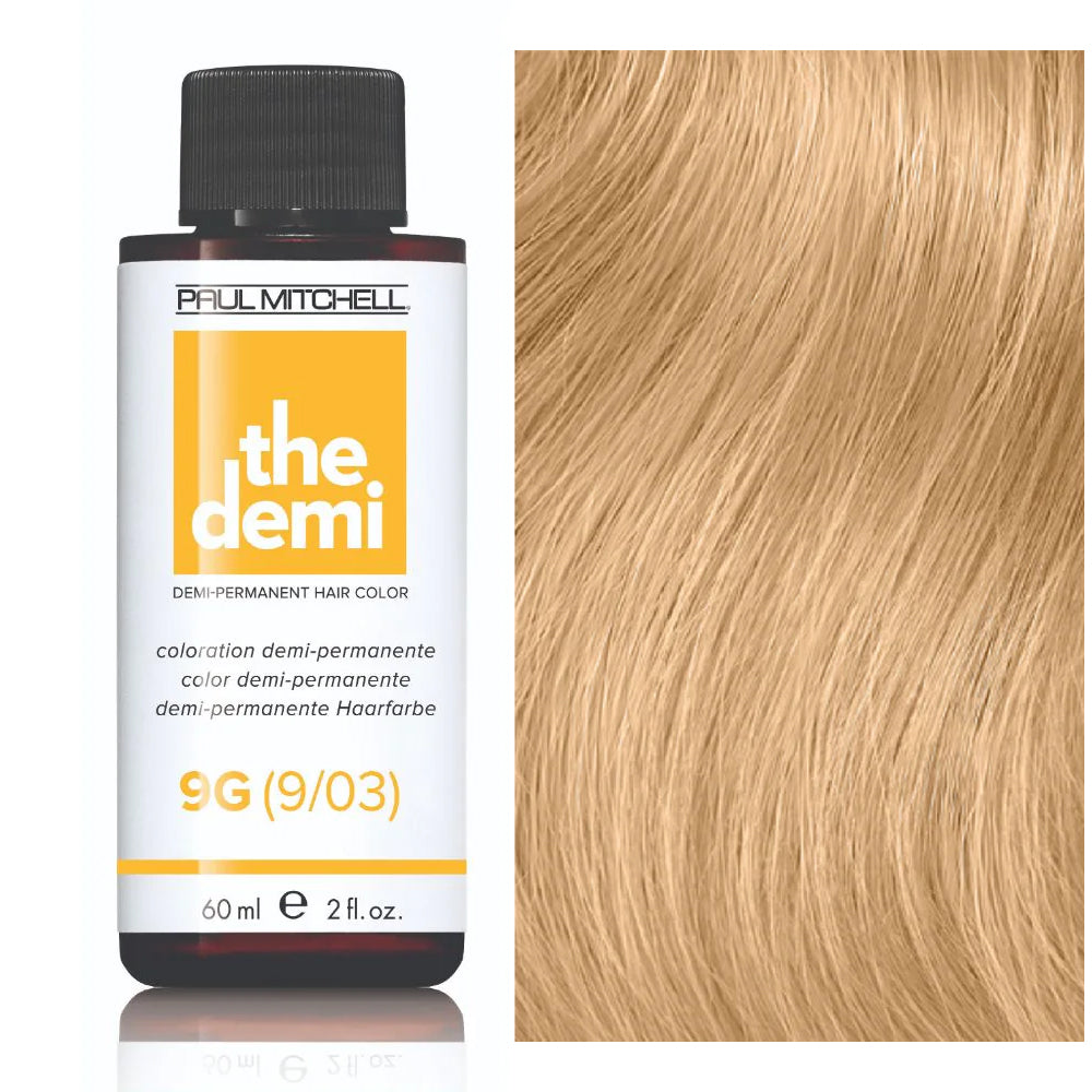 Paul Mitchell The Demi Gold Tone Semi-Permanent Hair Color 2oz 9G