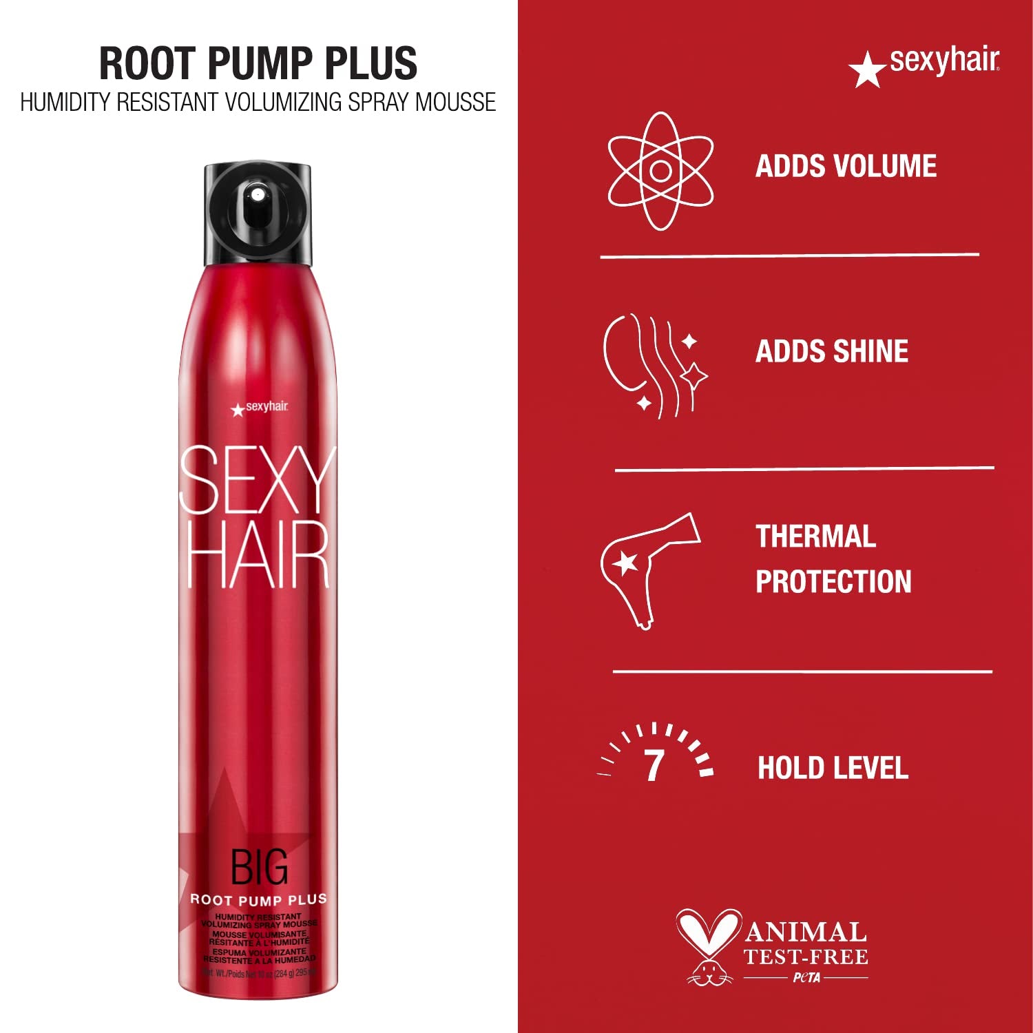 Big Sexy Hair Root Pump Plus Humidity Resistant Volumizing Spray Mousse Benefits