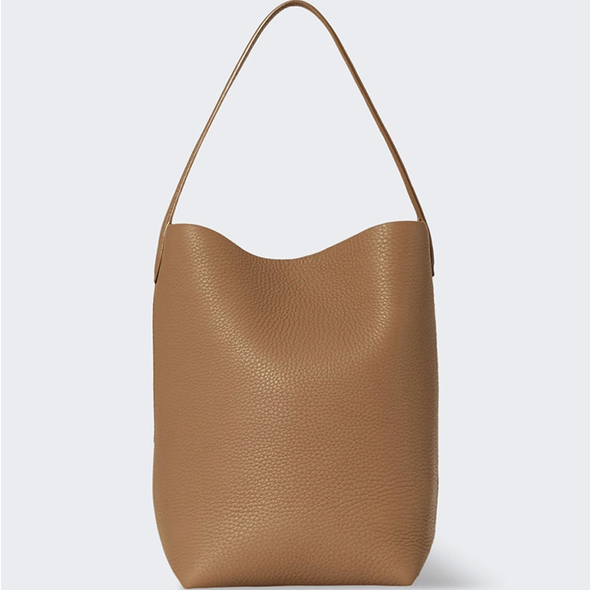 Vertical Soft Leather Tote (Large) | Genuine Leather Edition