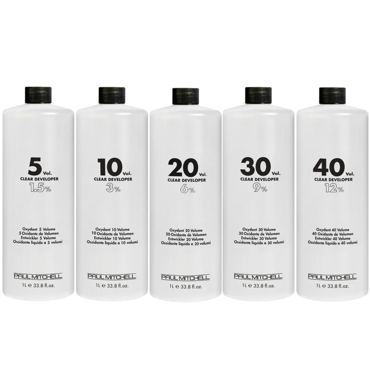 Paul Mitchell Clear Developer 33.8 fl oz bottle for use with The Color permanent hair dye