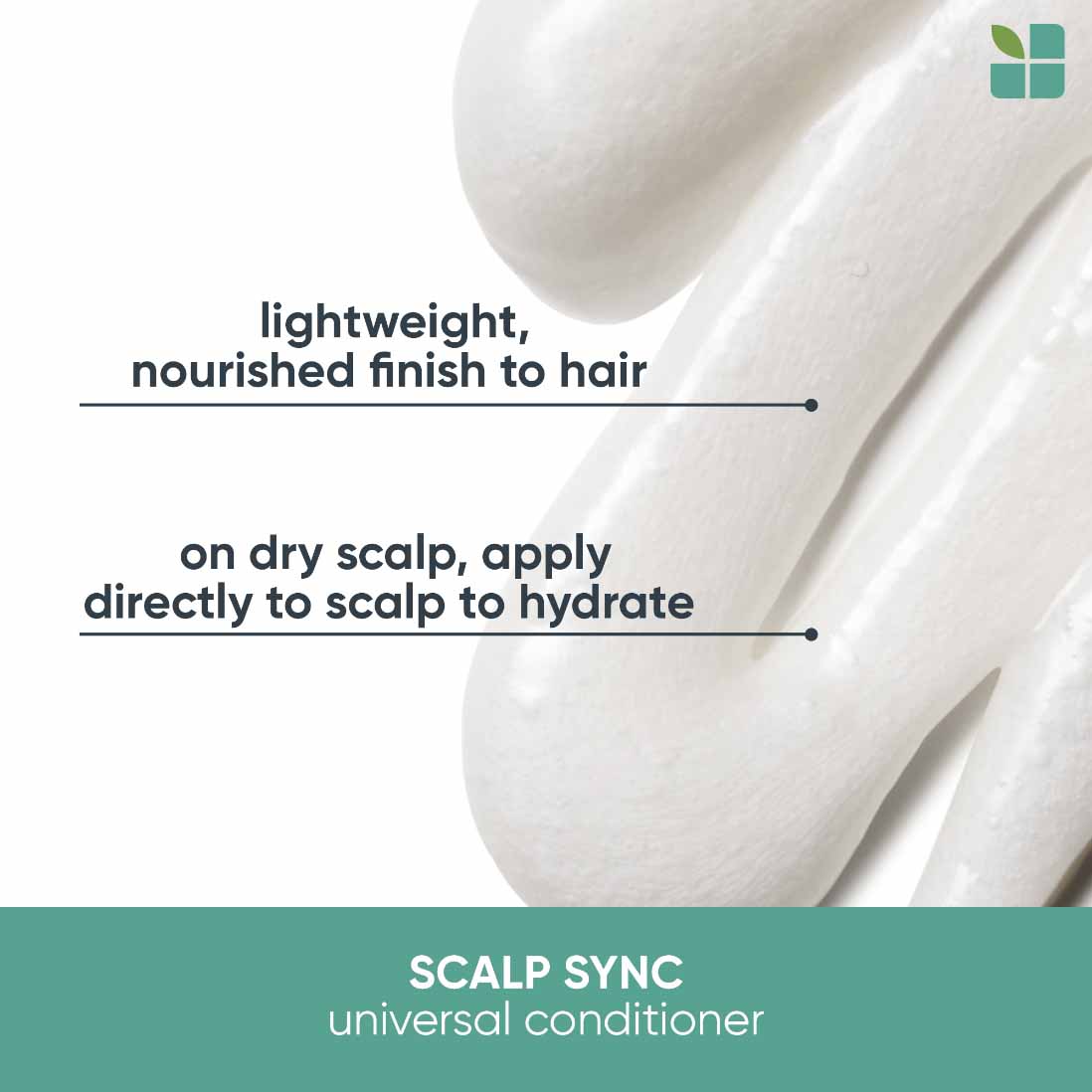 Biolage Scalp Sync Purifying Scalp Care Complete System conditioner texture