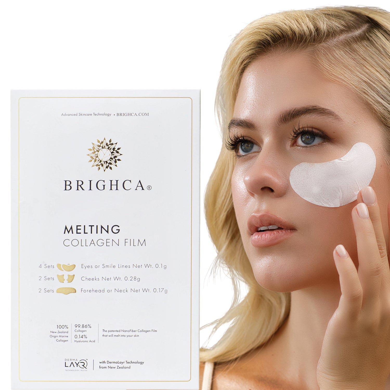 Melting Collagen Film Refills 2 Weeks Supply : Hydrolyzed Nanofiber Collagen for Visibly More Radiant Skin in Minutes