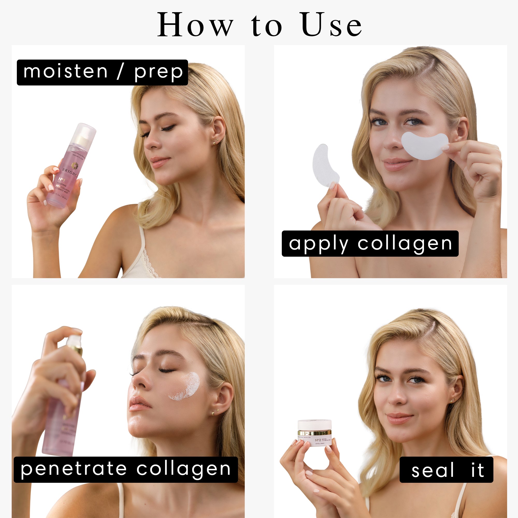 How to use Brighca Melting Collagen Film