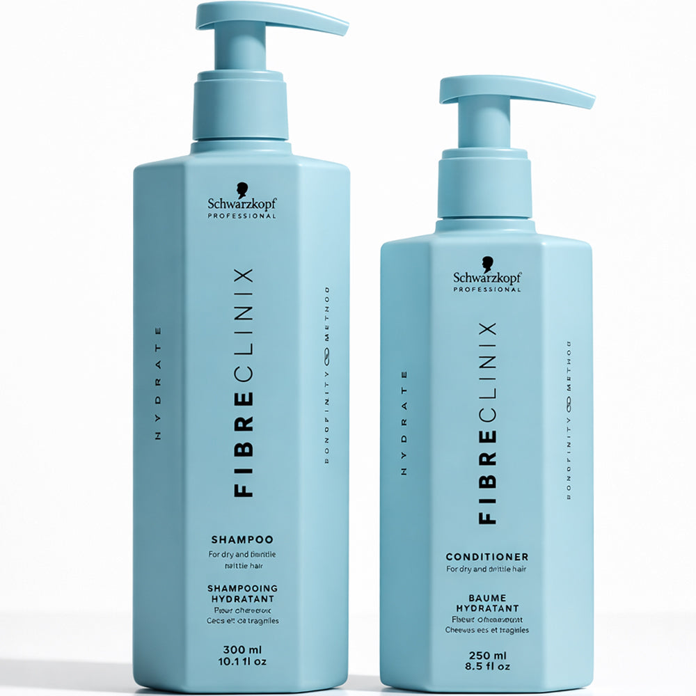 Schwarzkopf Fibre Clinix Hydrate Shampoo 300ml & Conditioner 250ml
