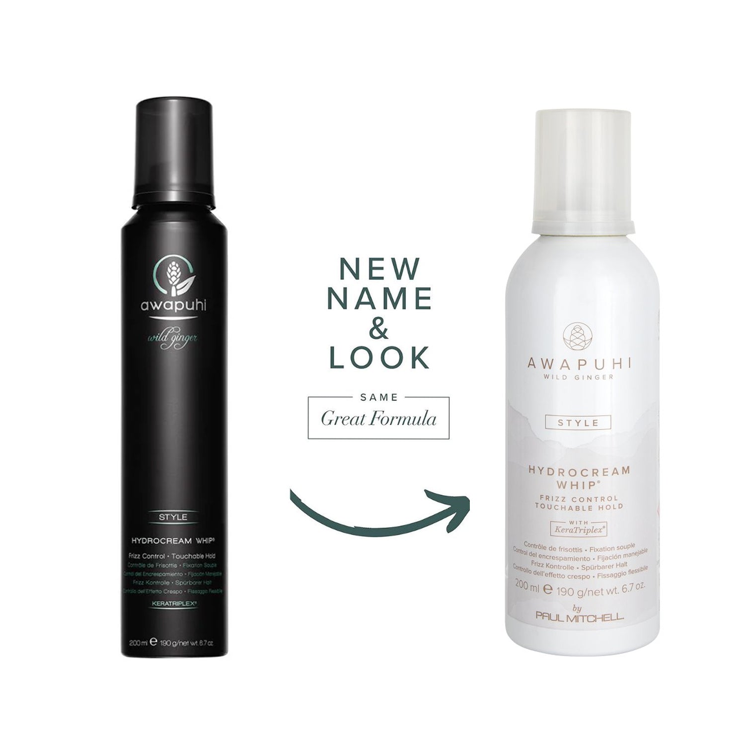 Awapuhi Hydrocream whip frizz control wild ginger