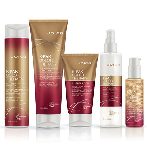 Joico K-Pak Color Therapy hair care products on a white background