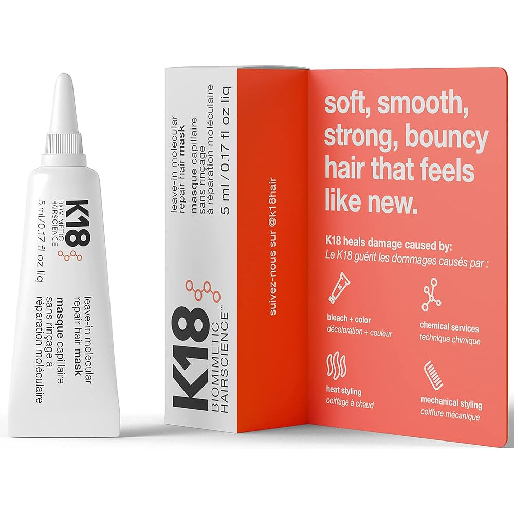 K18 leave in molecular repair hair mask 5ml travel size
