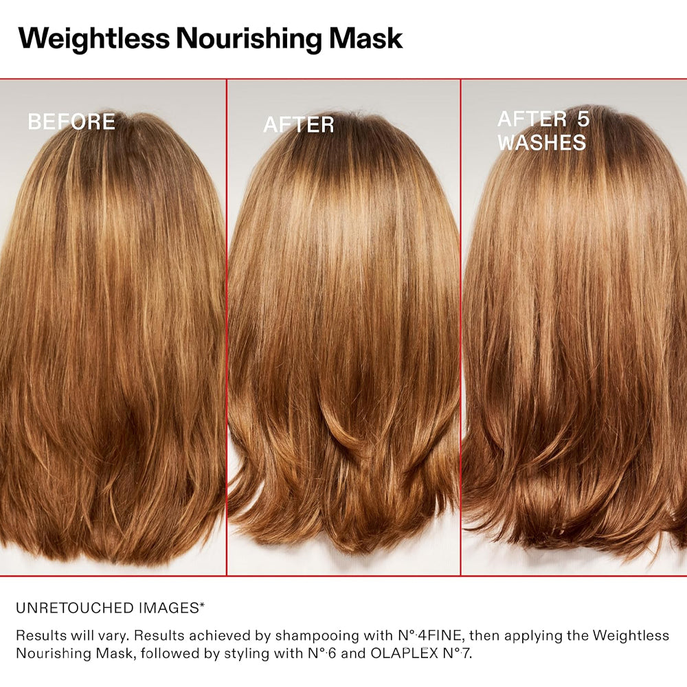Olaplex Weightless Nourishing Mask hair transform