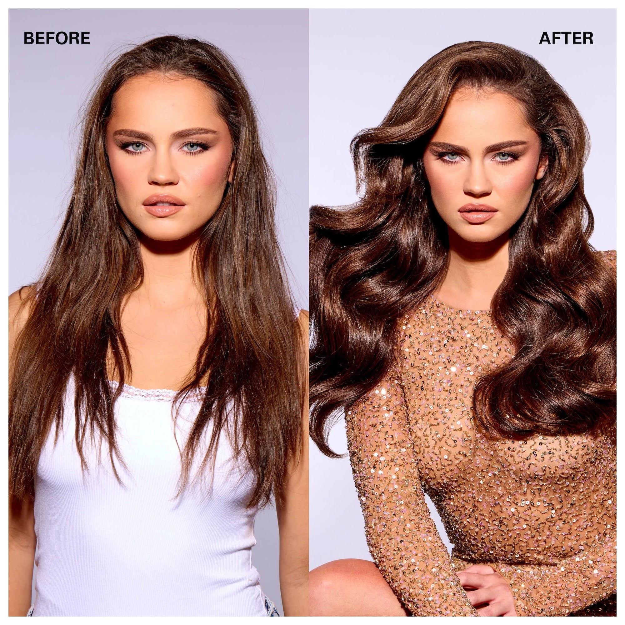 Color Wow Money Mist Leave In Conditioner result benefit before and after