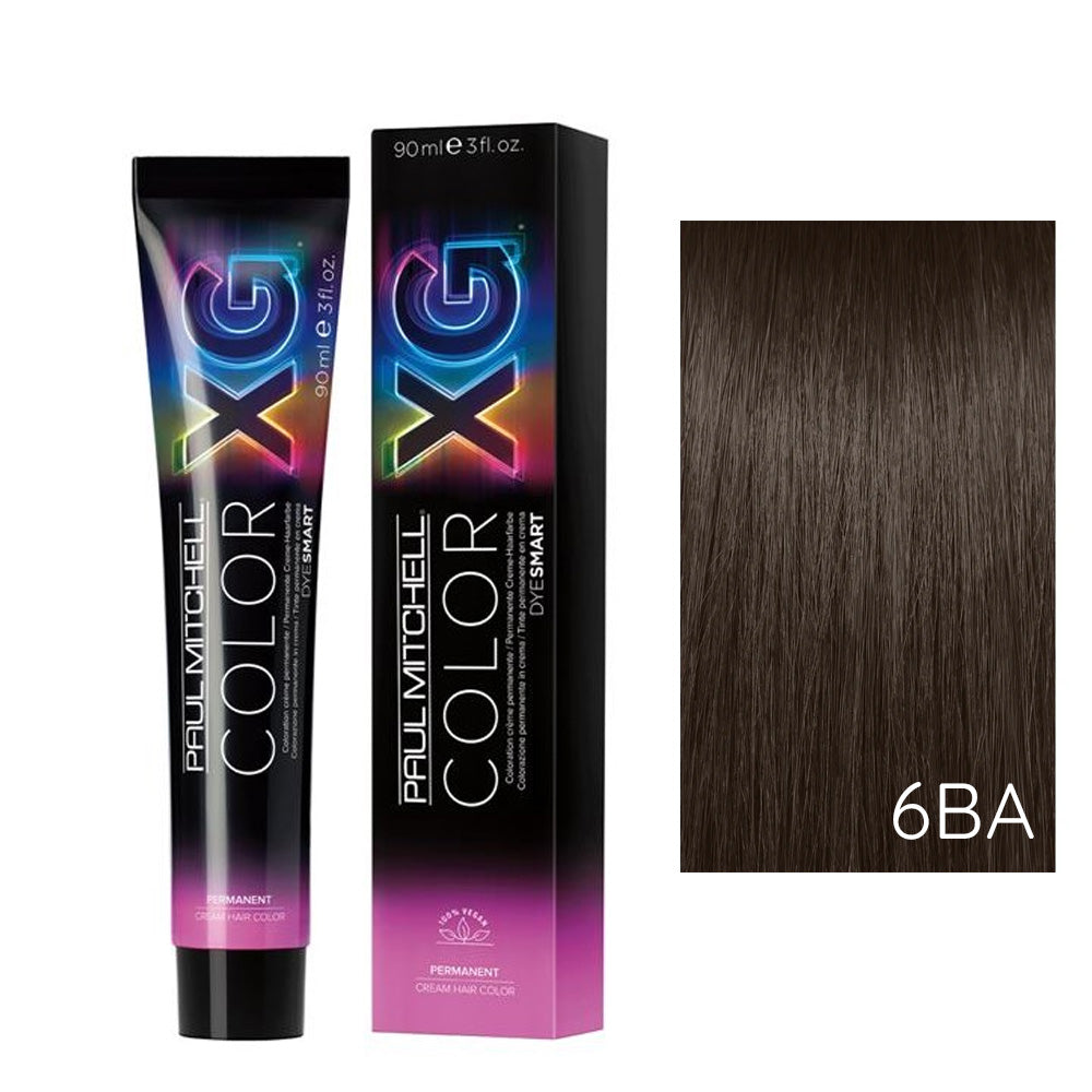 Paul Mitchell ASH TONE PERMANENT HAIR COLOR PROFESSIONAL 6BA Brown Ash