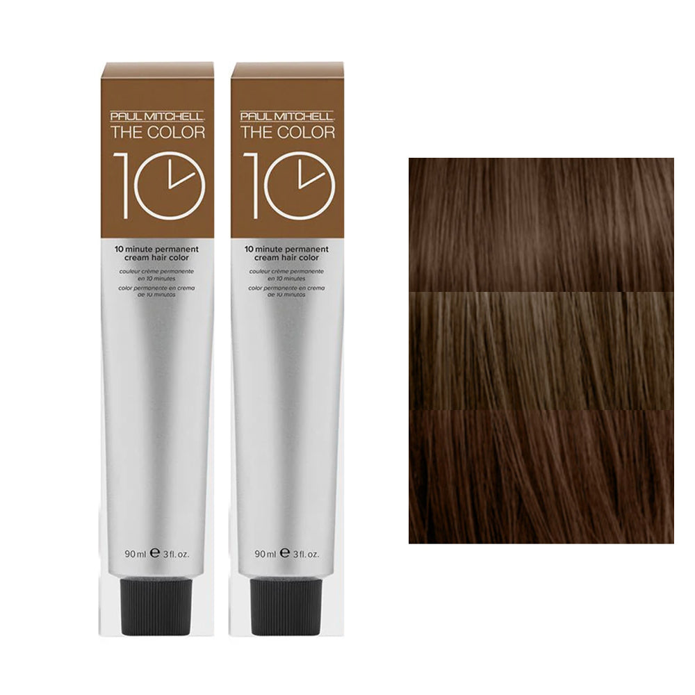 The Color 10 minutes Permanent Cream Hair Color natural warm tone duo set