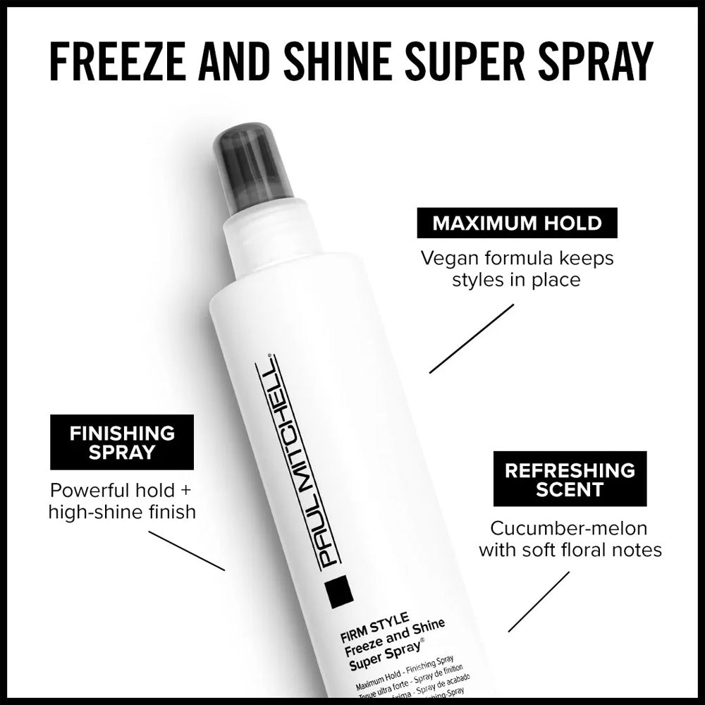 Paul Mitchell Original freeze and shine spray texture and benefit