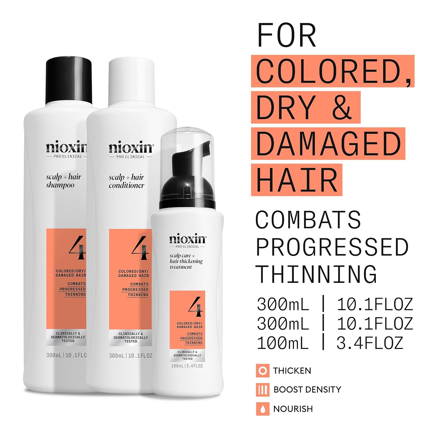 Nioxin system 4 set system for thicker fuller hair