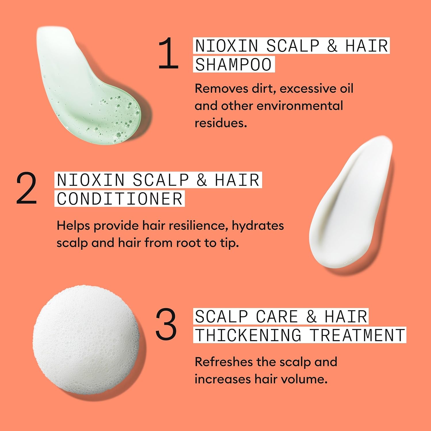 Nioxin system 4 set system for thicker fuller hair texture
