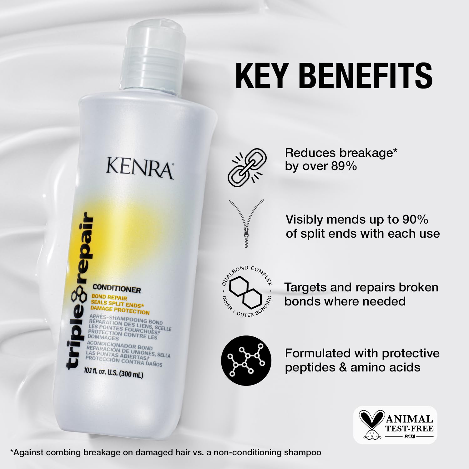 Kenra Triple Repair Strengthening Conditioner 10.1oz / 300ml — repairing conditioner