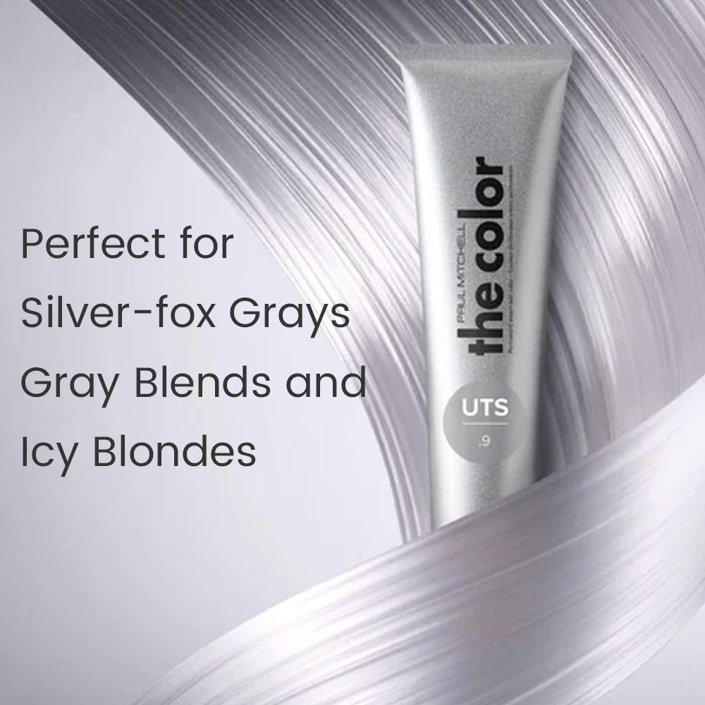 Ultra violet silver toner for icy blonde and silver fox gray hair