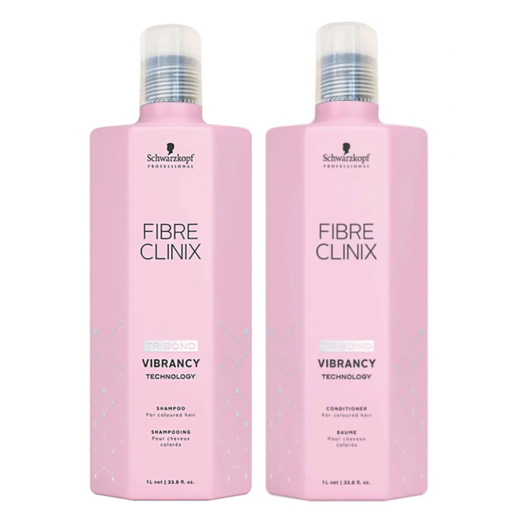 SCHWARZKOPF VIBRANCY SHAMPOO AND CONDITIONER BIG 1 LITER SET