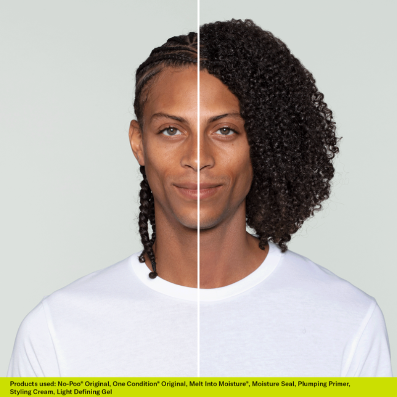 Devacurl Melt Into Moisture Before and After