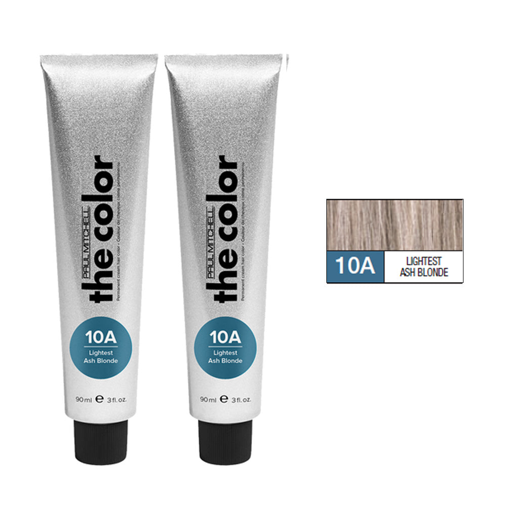 Paul Mitchell Ash Gray Blue Duo Set Permanent Hair Color Cream 3oz lightest ash blonde