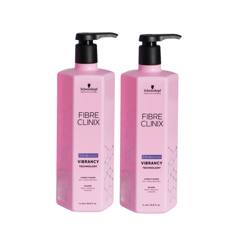 Schwarzkopf Fibre Clinix Vibrancy Shampoo Conditioner 1L Set