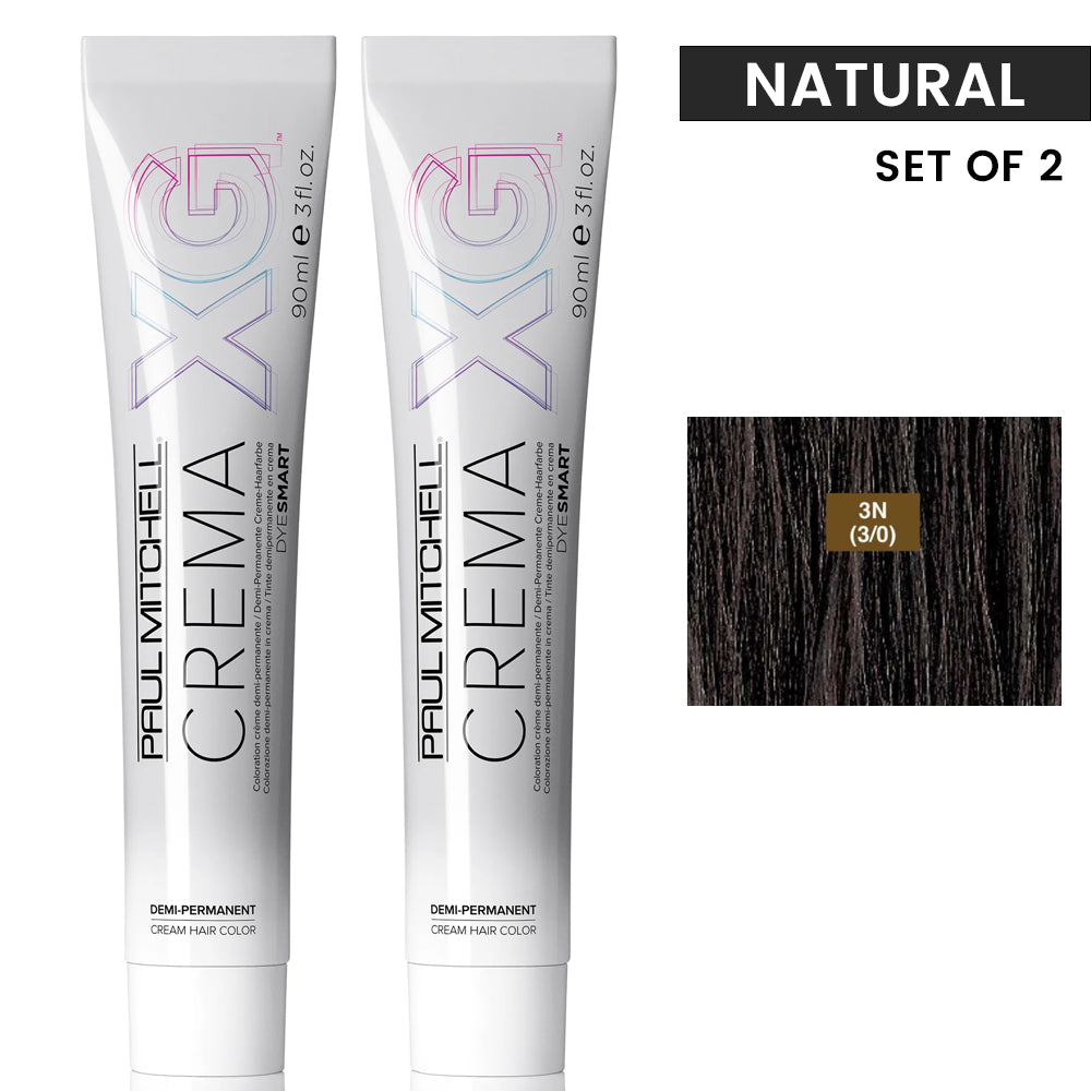 Paul Mitchell XG Crema Dye Smart Natural Level Duo SEt 90ml 3oz 3N