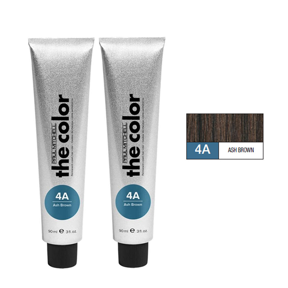 Paul Mitchell Ash Gray Blue Duo Set Permanent Hair Color Cream 3oz ash brown