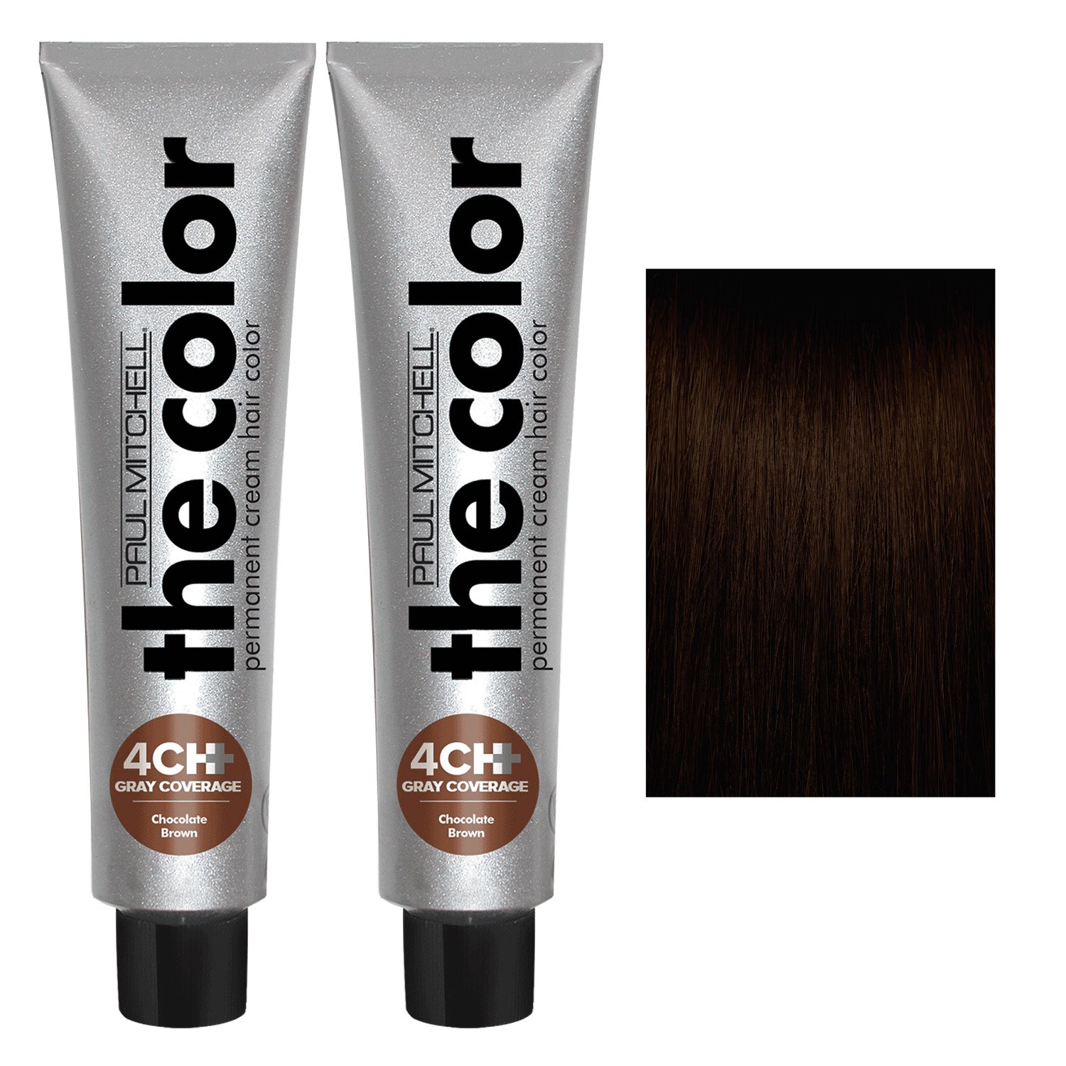 cHOCOLAGE bROWN CREAM PERMANENT HAIR COLORPaul Mitchell the Color Gray Coverage 4CH+ 3oz 