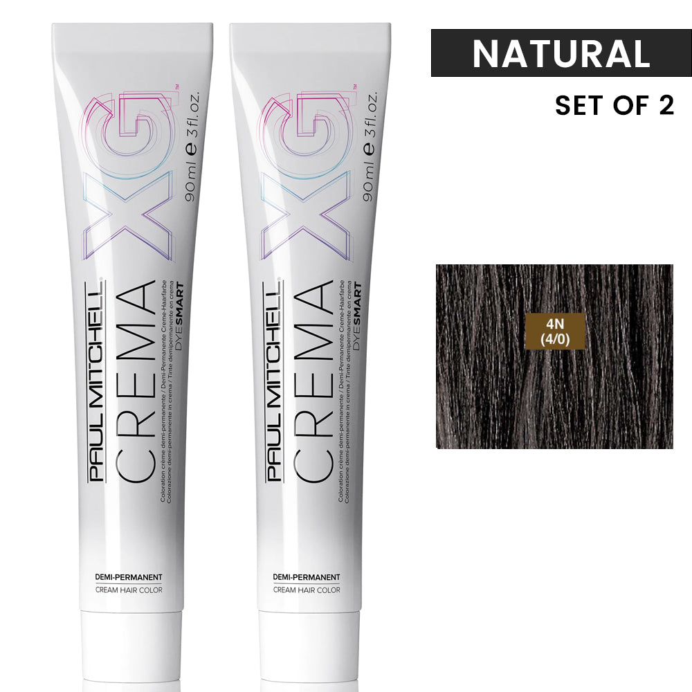 Paul Mitchell XG Crema Dye Smart Natural Level Duo SEt 90ml 3oz 4N