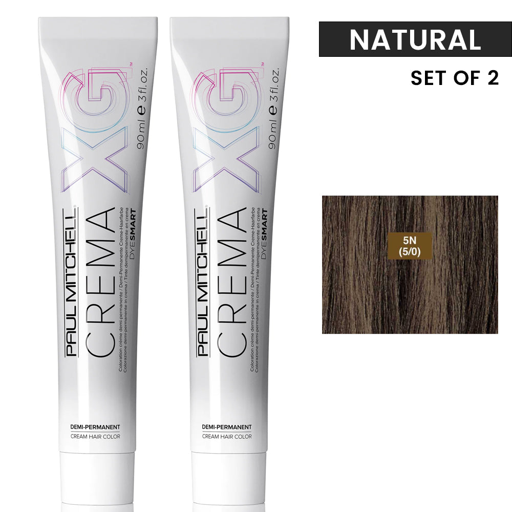 Paul Mitchell XG Crema Dye Smart Natural Level Duo SEt 90ml 3oz 5n