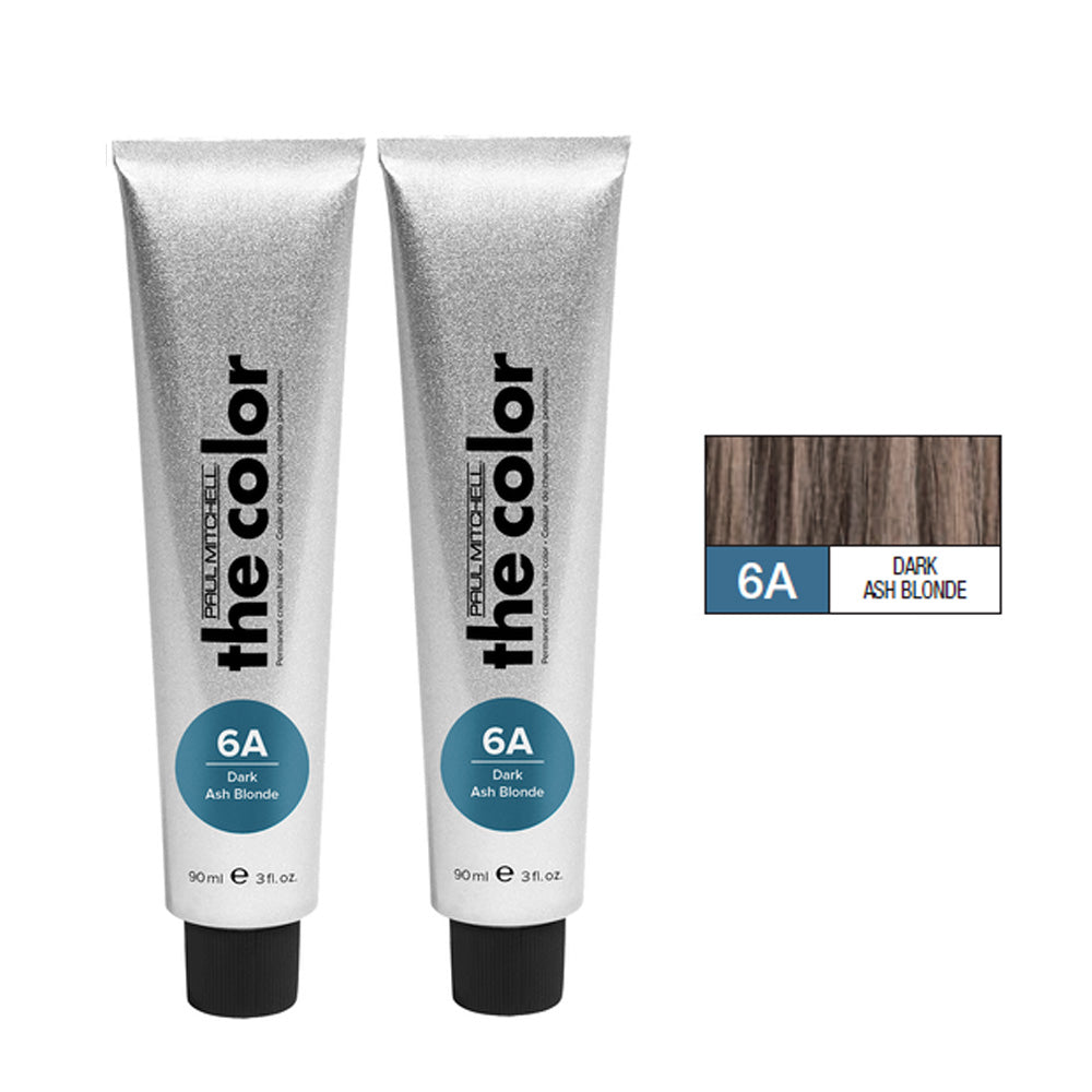 Paul Mitchell Ash Gray Blue Duo Set Permanent Hair Color Cream 3oz dark ash blonde