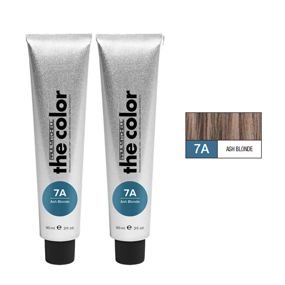 Paul Mitchell Ash Gray Blue Duo Set Permanent Hair Color Cream 3oz ash blonde