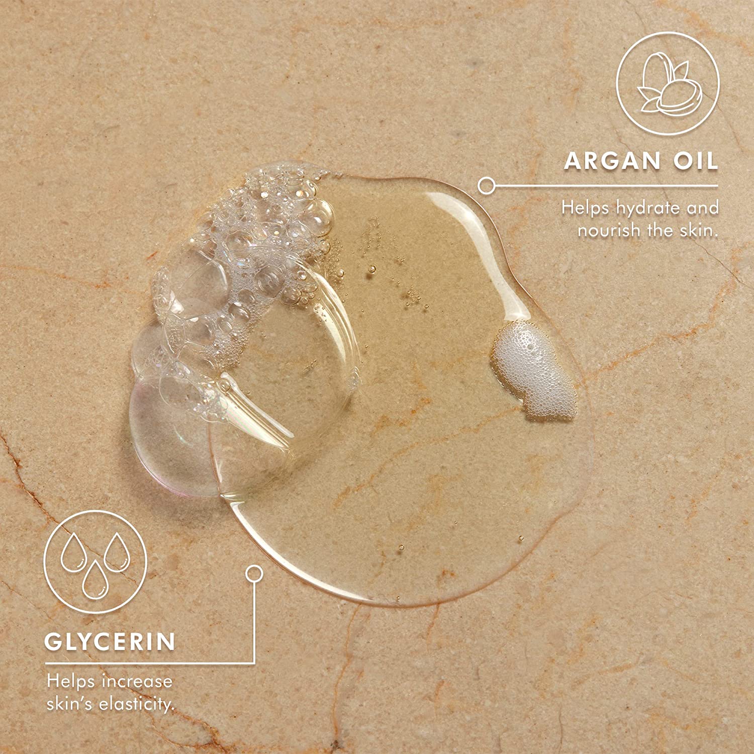 Moroccanoil Shower Gel Amber Noir texture