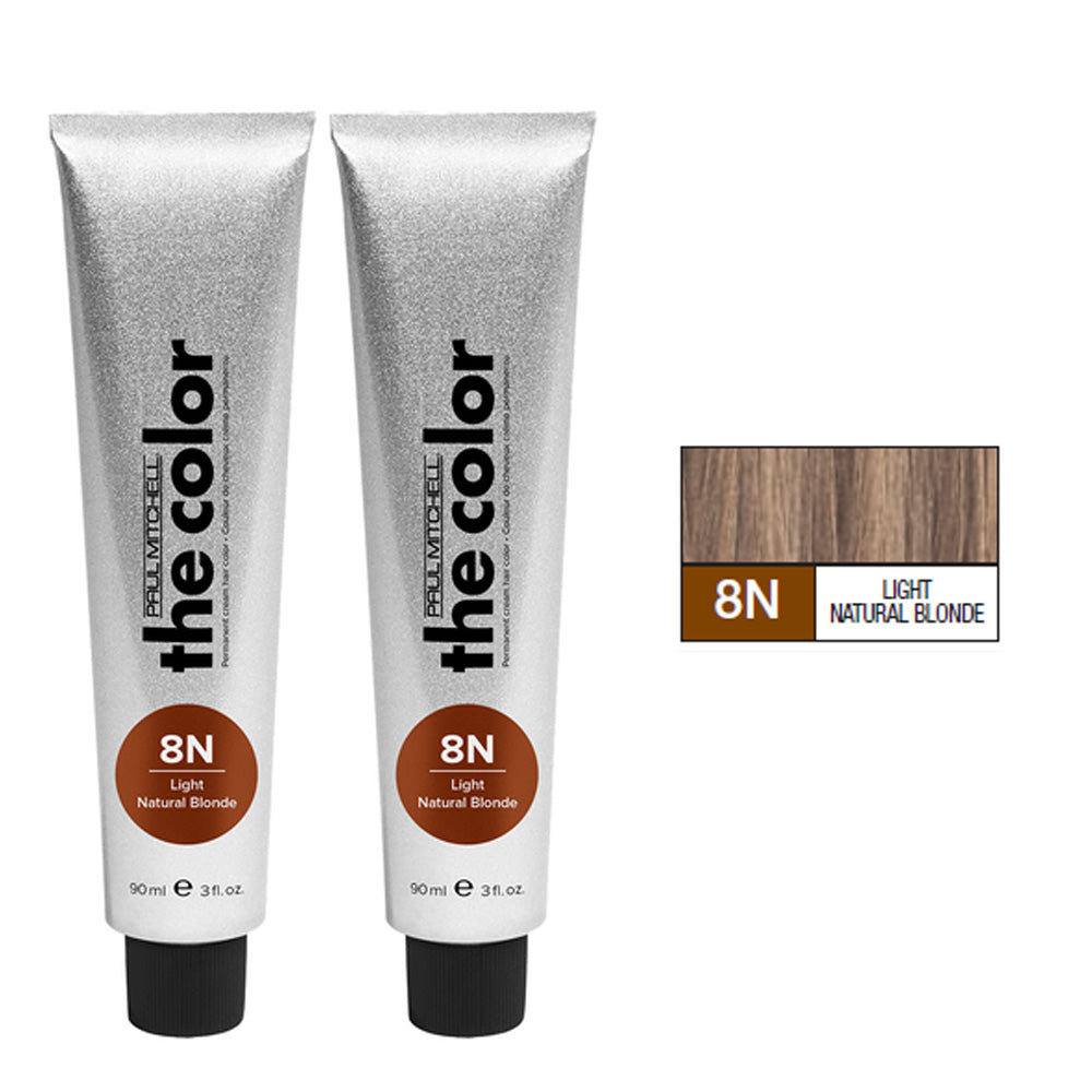 Paul Mitchell the Color Natural Level Cream Color Permanent Duo Set 3oz 8n