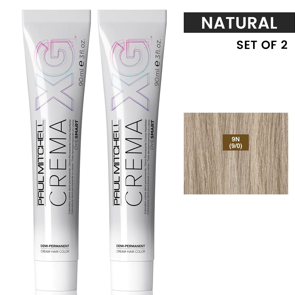 Paul Mitchell XG Crema Dye Smart Natural Level Duo SEt 90ml 3oz 9n