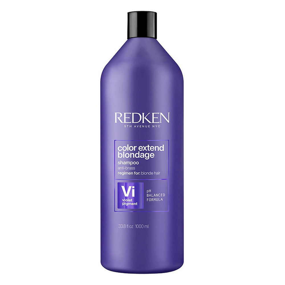 Midler R at fortsætte Redken Color Extend Blondage Shampoo 33.8oz / 1000ml - Redken Hair Products  for Removing Brassiness, Color Fade Protection and Repair Blonde Hair