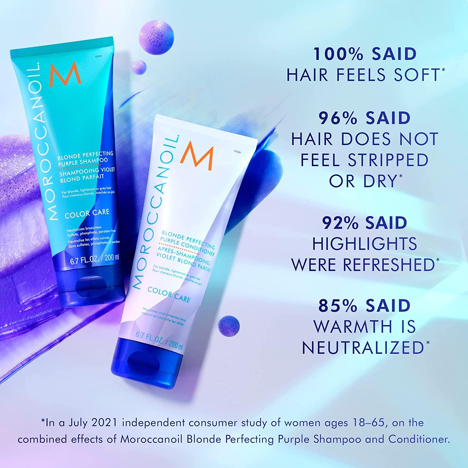 Moroccanoil Blonde Perfecting Shampoo and conditioner