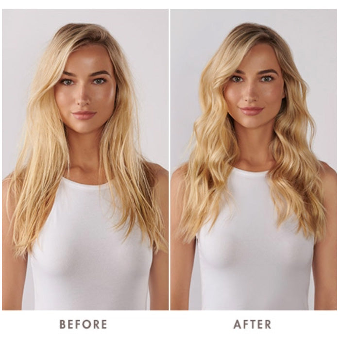 Moroccanoil Everlasting Curl Titanium Curling Iron Before and After