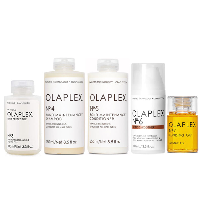 Olaplex Favorite No.3, 4, 5, 6, 7 - Olaplex Products for Repair Damaged and Broken Bonds Caused by Chemical, Thermal and Mechanical Damage