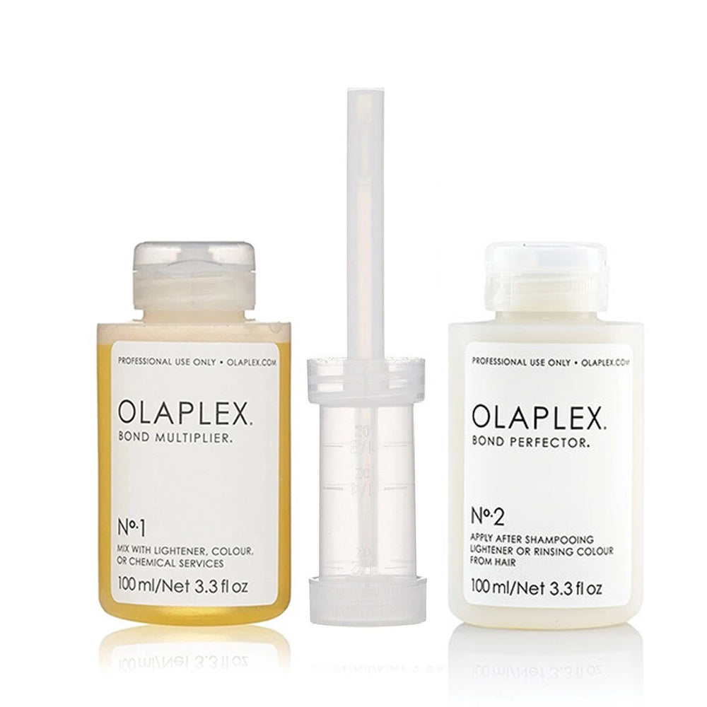 Olaplex No.1 and No.2 Duo Set 3.3oz / 100ml - Olaplex Products for Simple, Convenient and Professional Way to Color Your Hair Without Damage