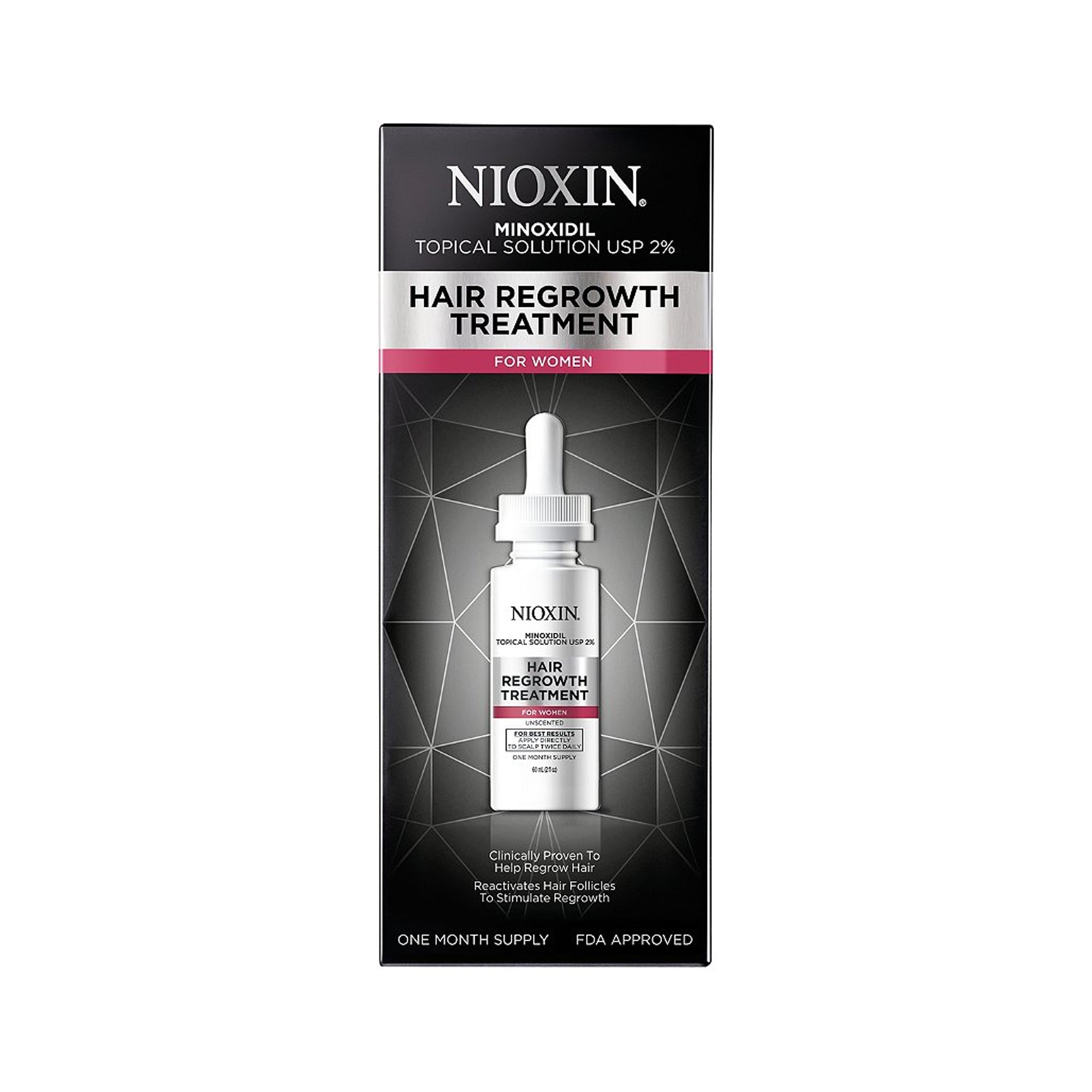 Nioxin 2% Minoxidil Hair Regrowth Treatment For Women 2.1oz / 60ml