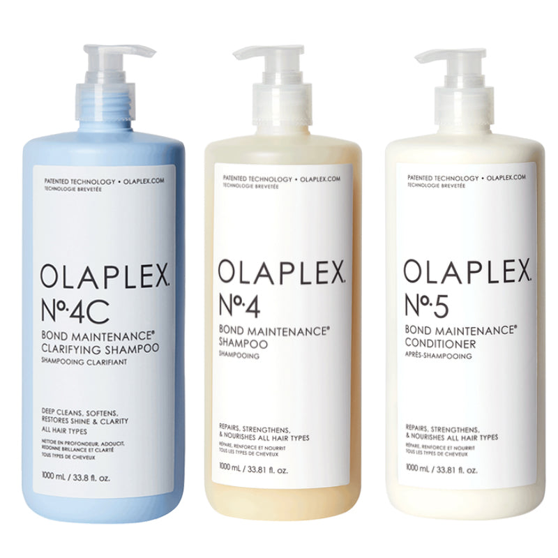 Olaplex Olaplex Trio Care No. 4, 4C & 5 Shampoo and Conditioner 33.8oz 1000ML - Olaplex Shampoo and Conditioner for Damaged and Broken Bonds